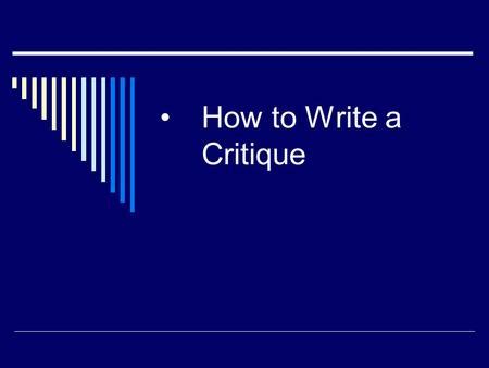 Writing a summary response paper